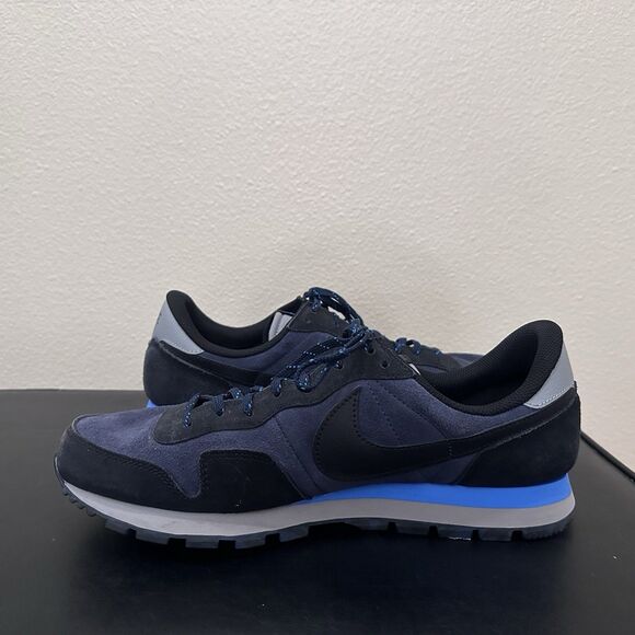 Nike Air Mens Pegasus 83 Suede Shoes Running DX3738-400 Black Blue Sz 12 main image 10